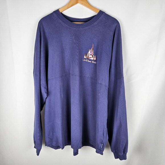 Walt Disney World 50th Anniversary Castle Spirit Jersey XXL Purple Long Sleeve - Picture 2 of 9